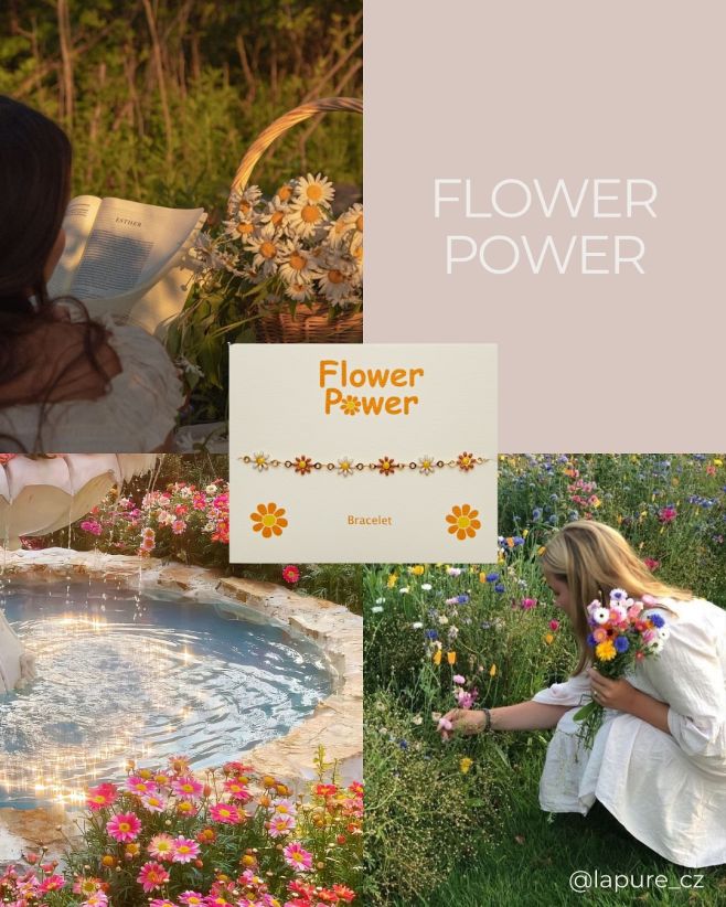 Tvůj náramek může být tvůj talisman: 🌸 Flower Power ti připomene radost a krásu 🔵 Sodalit tě podpoří na cestě k sobě samé...